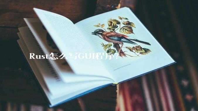 Rust怎么写GUI程序？